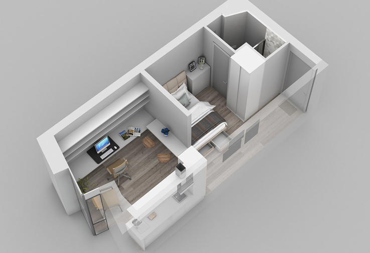 Park One Residence Newcastle Internal Layout